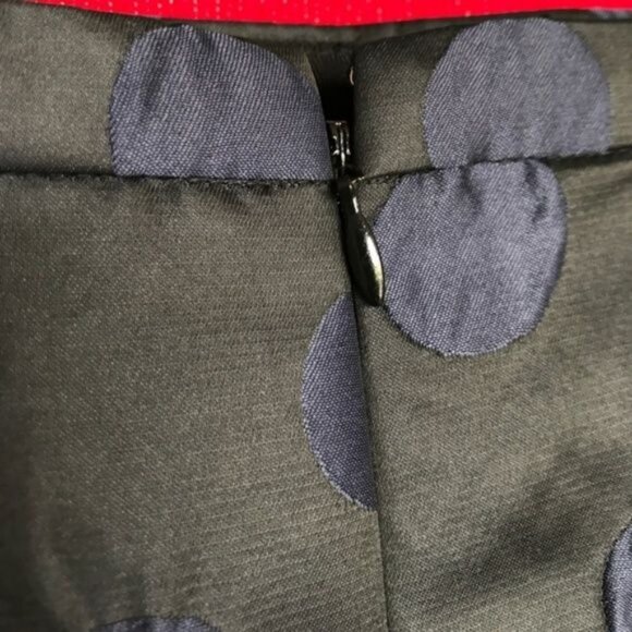 J Crew No 2 Circle Pencil Skirt Polka Dot Sheath - Picture 6 of 8